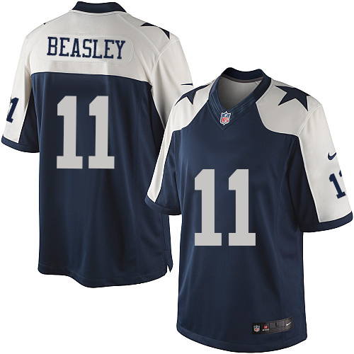 Men's Limited Cole Beasley Nike Jersey Navy Blue Alternate - #11 Throwback NFL Dallas Cowboys